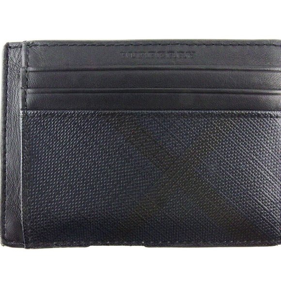 Burberry Card Case Check Leather Authentic - Picture 1 of 5